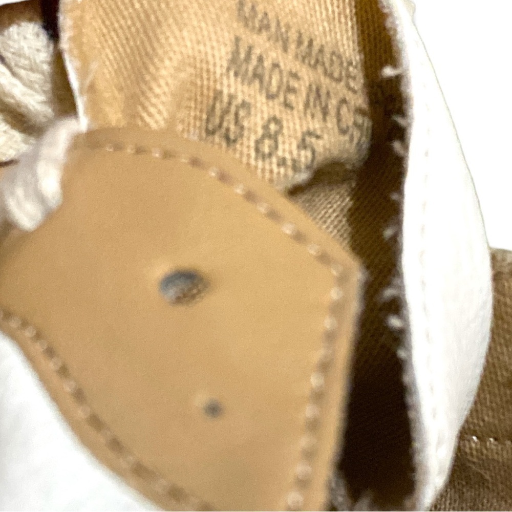 OASIS SOCIETY Tan Suede + White Leather SNEAKERS LILLIAN NUDE TENNIS WOM… - Picture 8 of 12